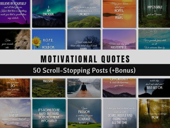 50 Motivational Quotes Canva Templates for Instant Engagement