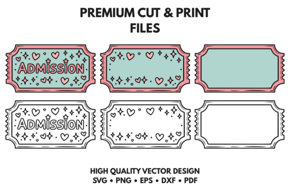Adorable Ticket Templates for Charming Crafts