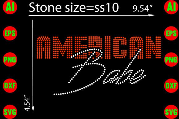 American Babe Rhinestone Templates: Bold Design for Modern Projects