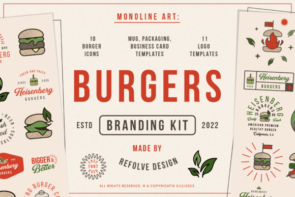 Build a Bold Brand with Burgers Branding Kit Templates