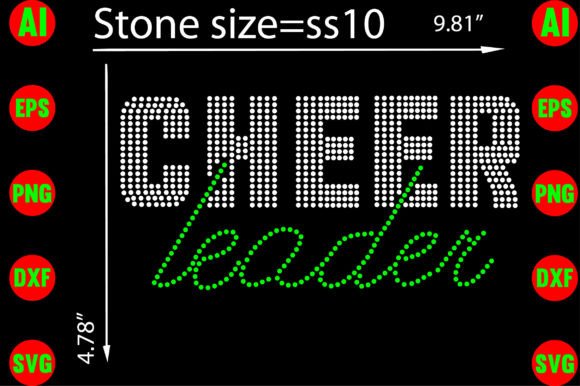 Cheer Leader Rhinestone Templates: A Sparkling Design Asset