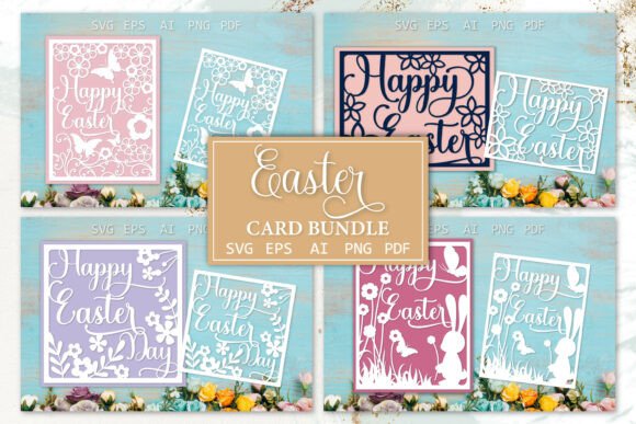 Crafting Lasting Memories: The Easter Card Bundle Paper Cut Templates