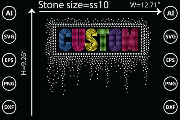 Custom Rhinestone Templates Design: Instant Creative Sparkle