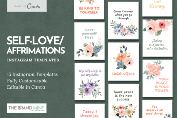 Elevate Your Feed with Self-Love Quotes Instagram Templates