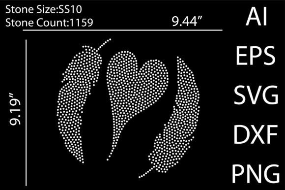 Feathers Rhinestone Templates Design: Elevate Your Creative Projects
