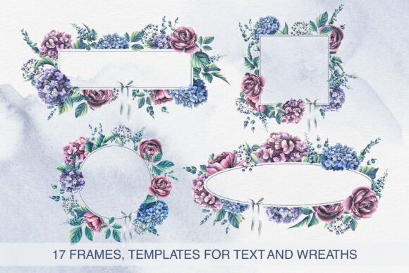 Hydrangea Frames & Wreaths: Elevate Your Wedding Stationery