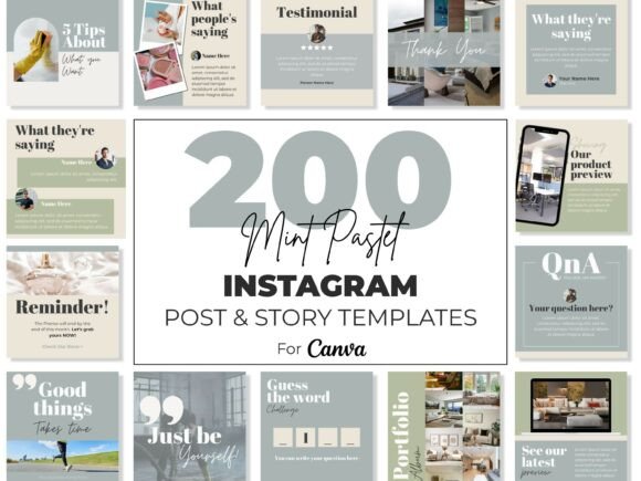 Instagram Canva Templates Mint Pastel: A Soft, Strategic Approach to Social Media