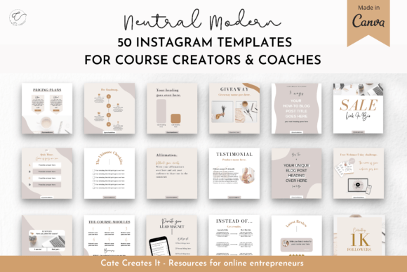 Instagram Post Templates Coach: Grow Your Audience Organically