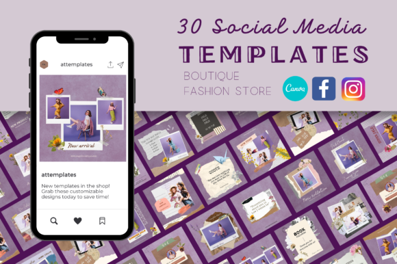 Purple Vintage Instagram Canva Templates: Elevate Your Feed