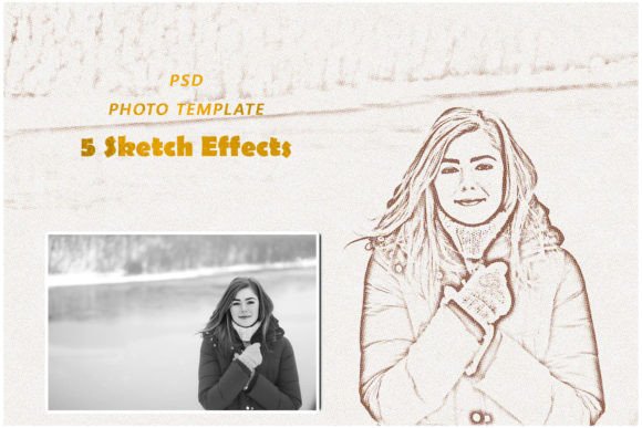 Transform Photos into Art: 5 Sketch Effects Photo Templates for Designers