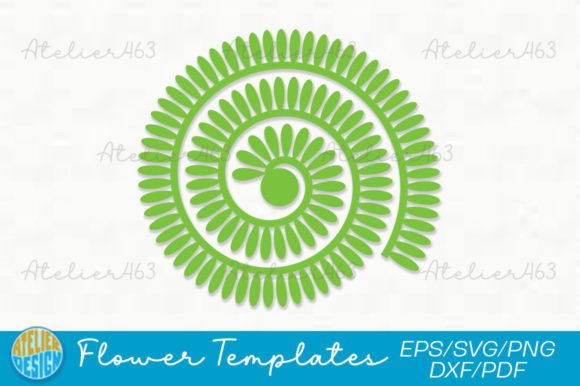Unleash Your Creativity with Rolled Paper Flower Templates SVG