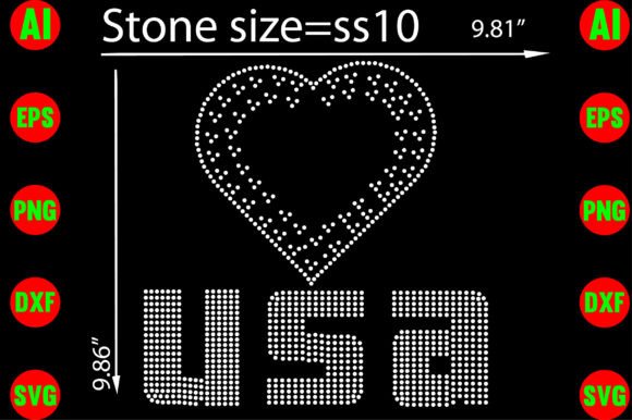 Unleash Your Creativity with USA Rhinestone Templates Design