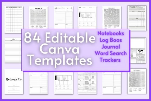 Unlock Instant Productivity: 84 Editable Canva Templates for Every Need
